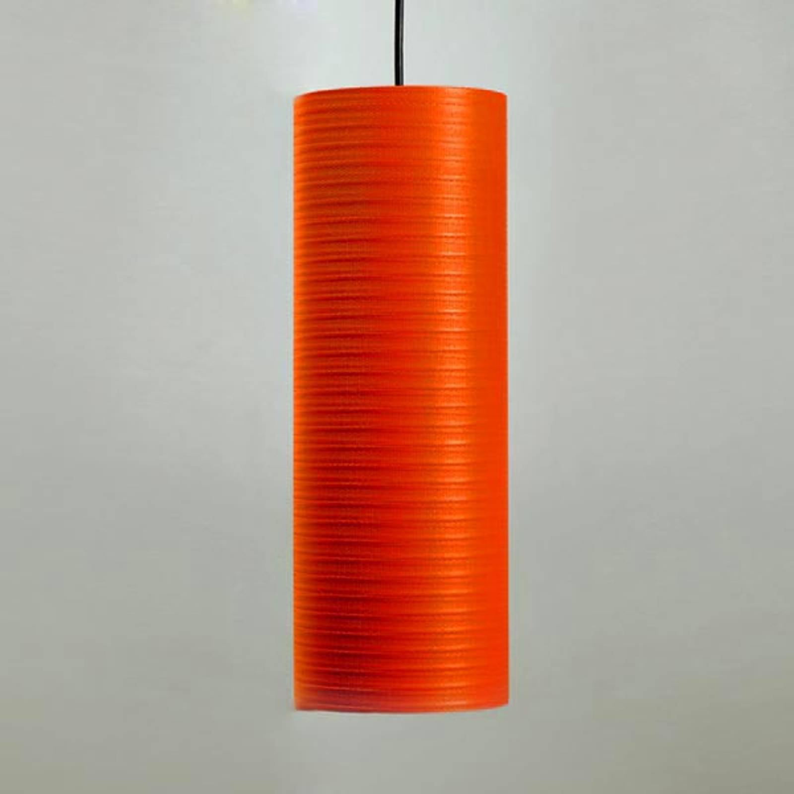 Tube pendellampe, 30 cm, rød