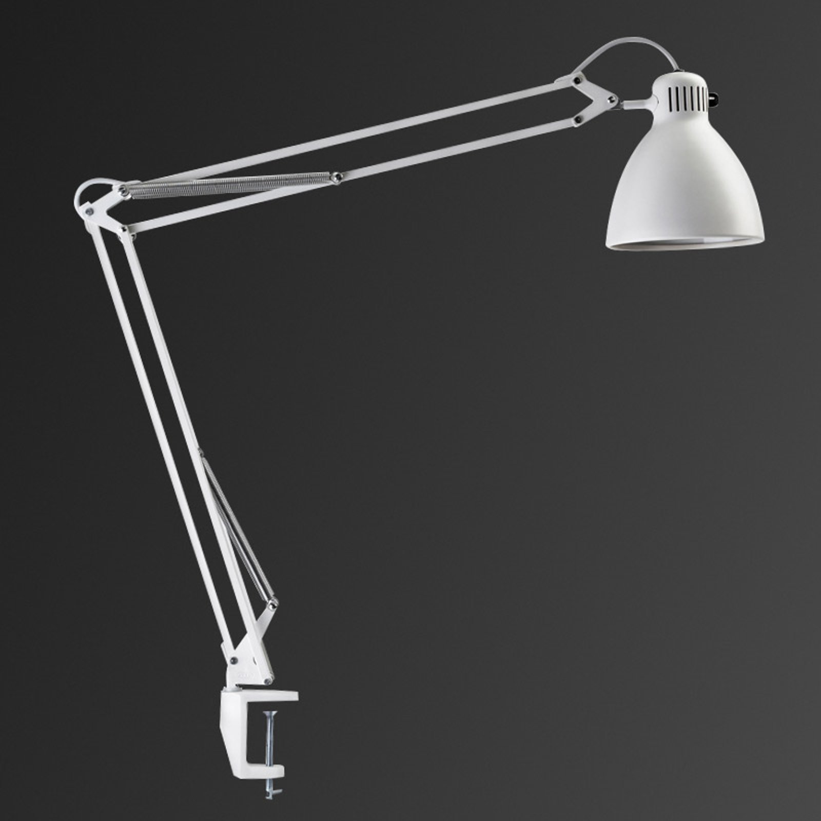 Innovativ klemmelampe L-1 LED, hvit