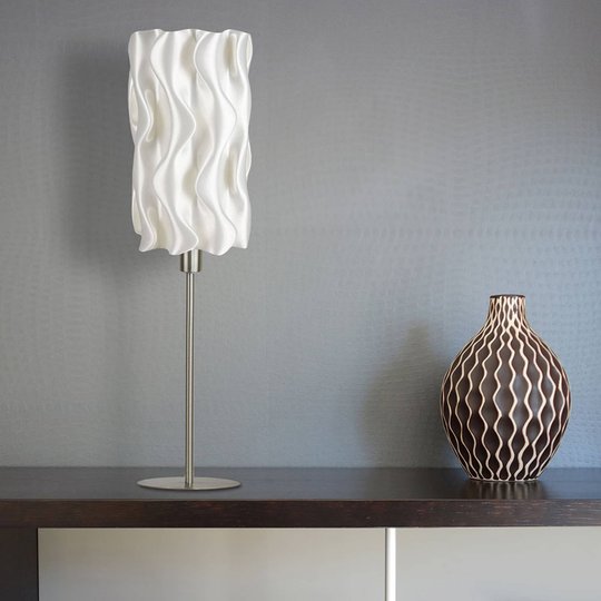 Bordlampe Amöbe av biomateriale, høyde 70 cm