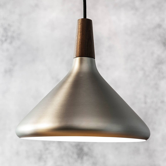 Nori hengelampe av metall, stålfarger, Ø 27 cm