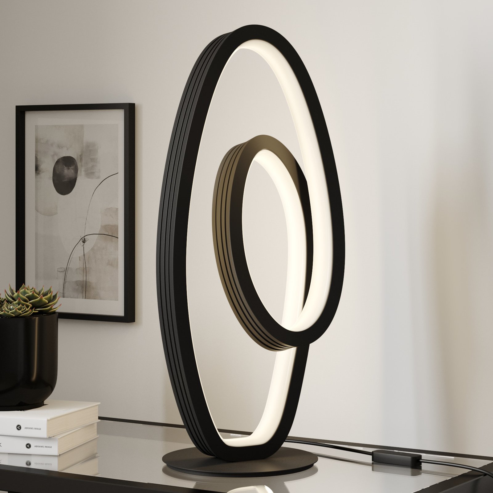 Lucande Bronwyn LED-bordlampe