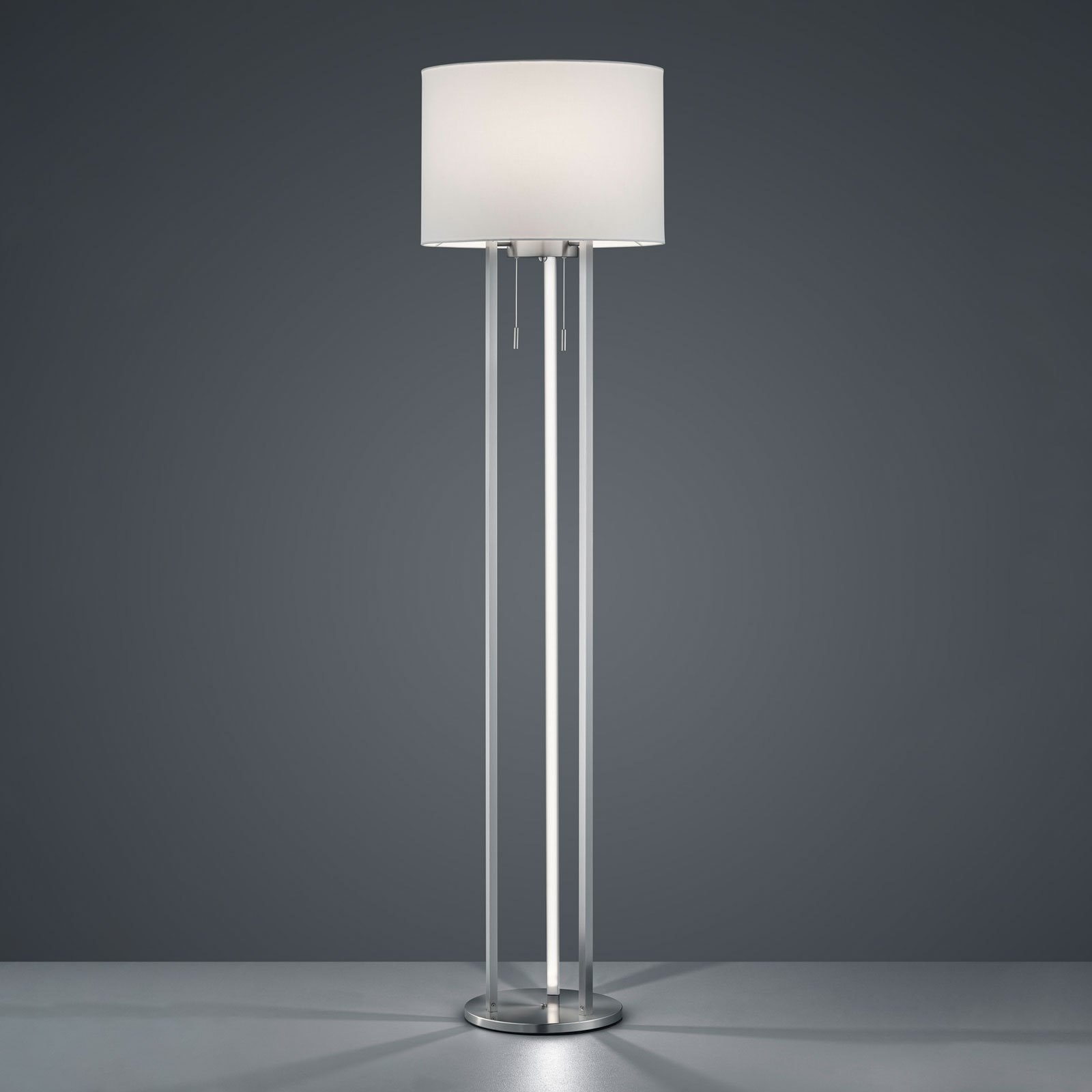 Gulvlampe Tandori med tekstilskjerm