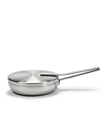 Base sautese med lokk 24 cm, aluminium/rustfritt stål