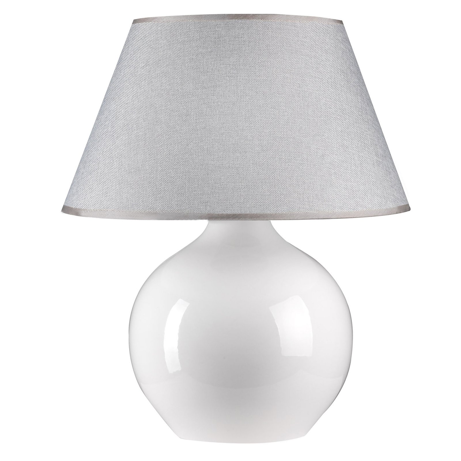 Bordlampe Sfera, 53 cm høyde, hvit/grå