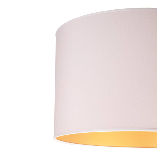 Bordlampe Roller, hvit/gull, høyde 50 cm
