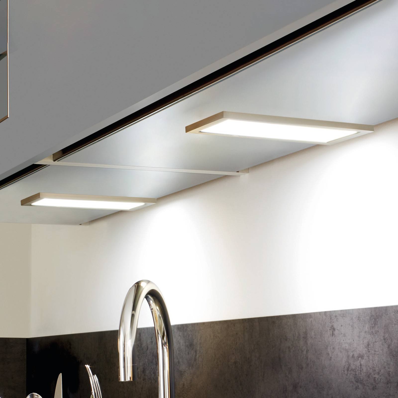 LED-benkbelysning Sky, 2 stykk, 4 000 K, stål