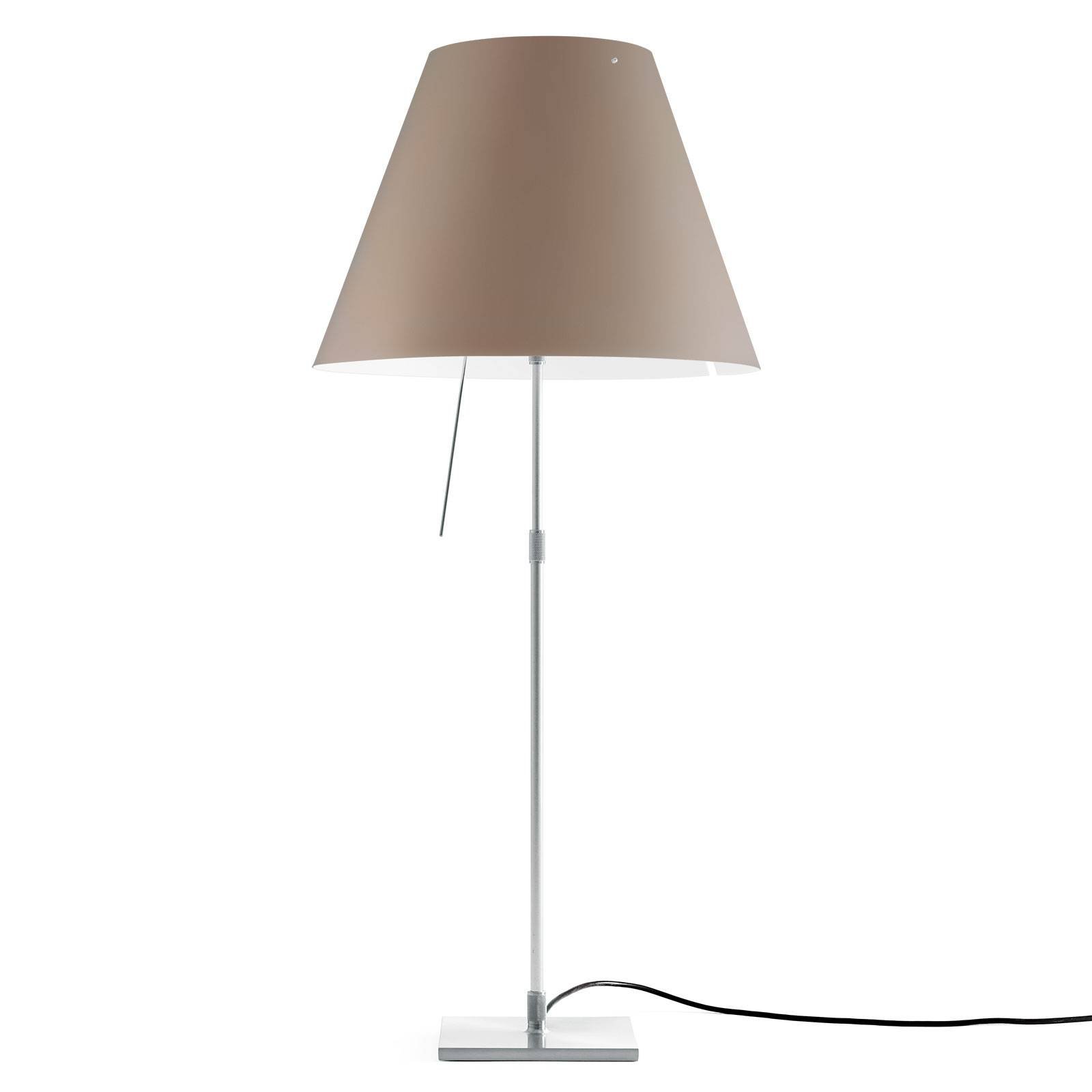 Luceplan Costanza bordlampe D13 aluminium/nougat