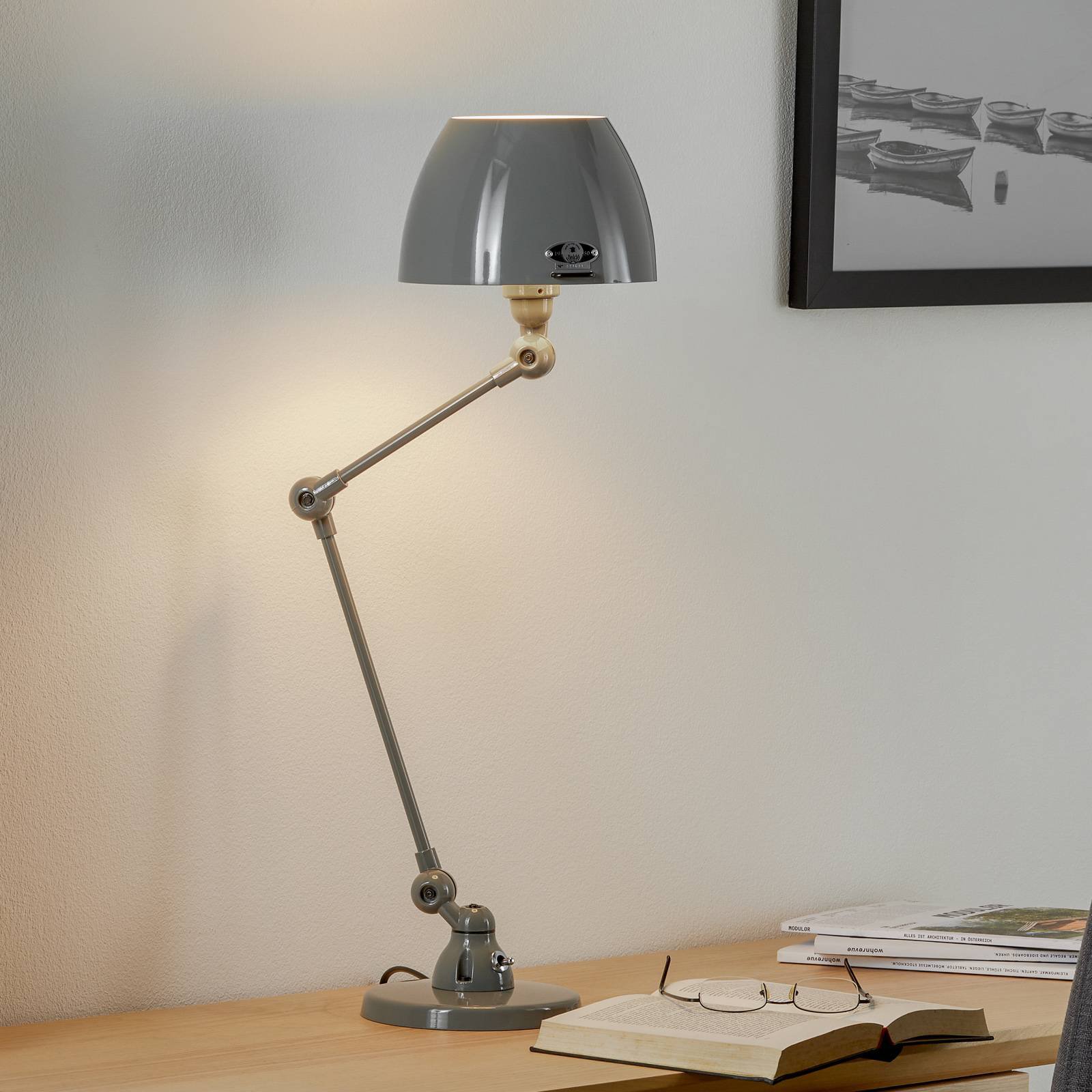 Jieldé Aicler AIC373 bordlampe, grå