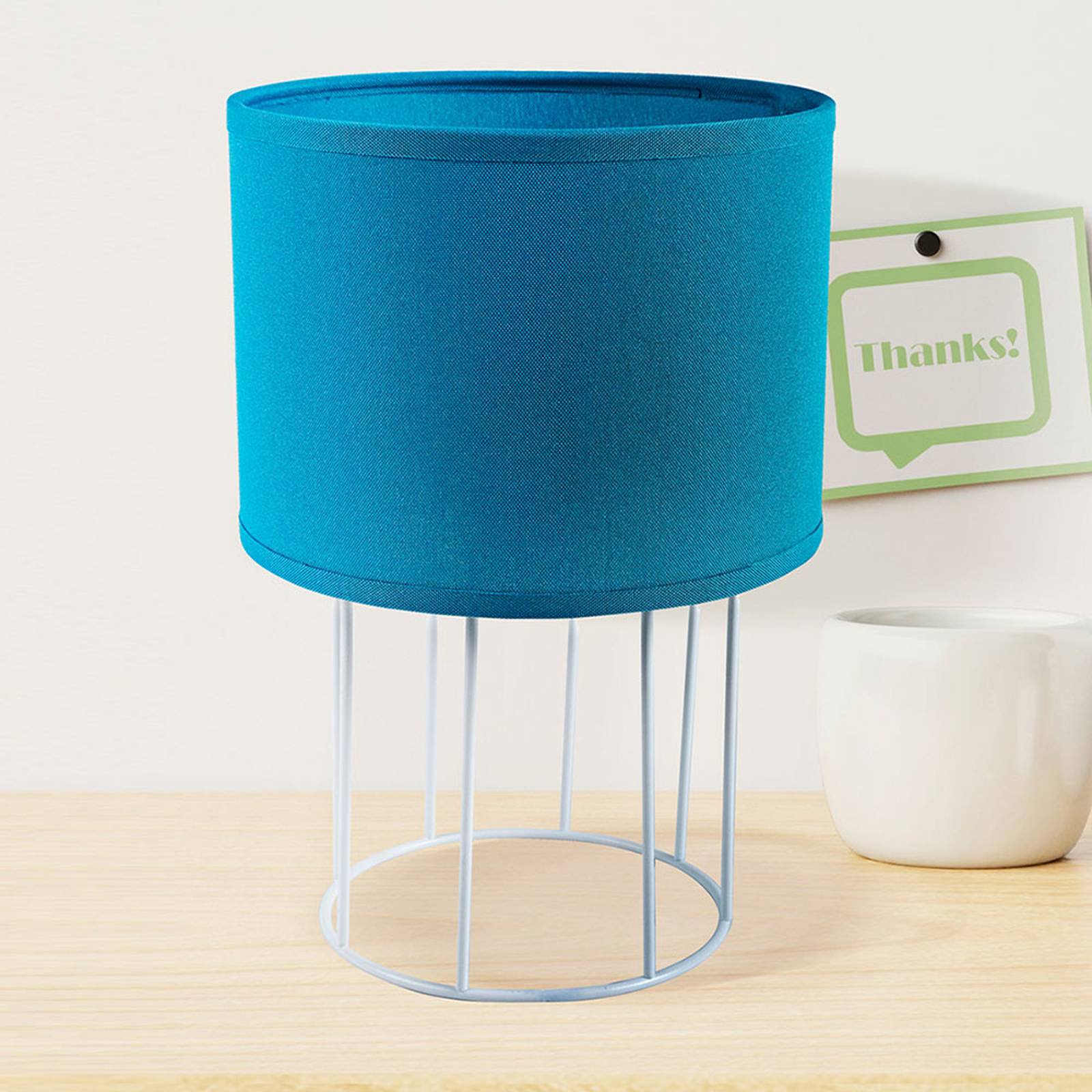Bordlampe Carla S, blå
