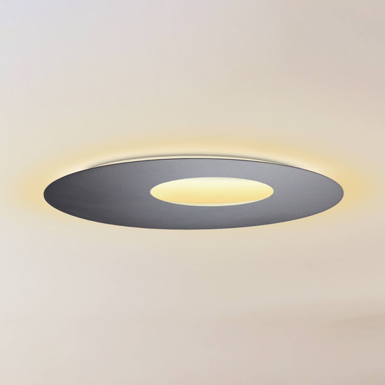 Escale Blade Open LED-vegglampe, antrasitt, Ø59cm