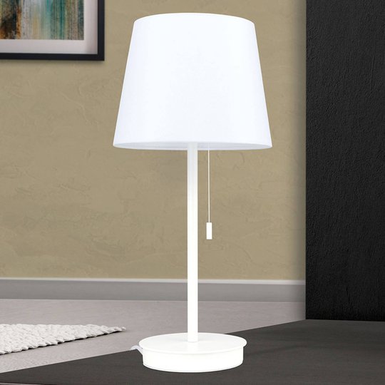 Ludwig bordlampe med USB-port hvit
