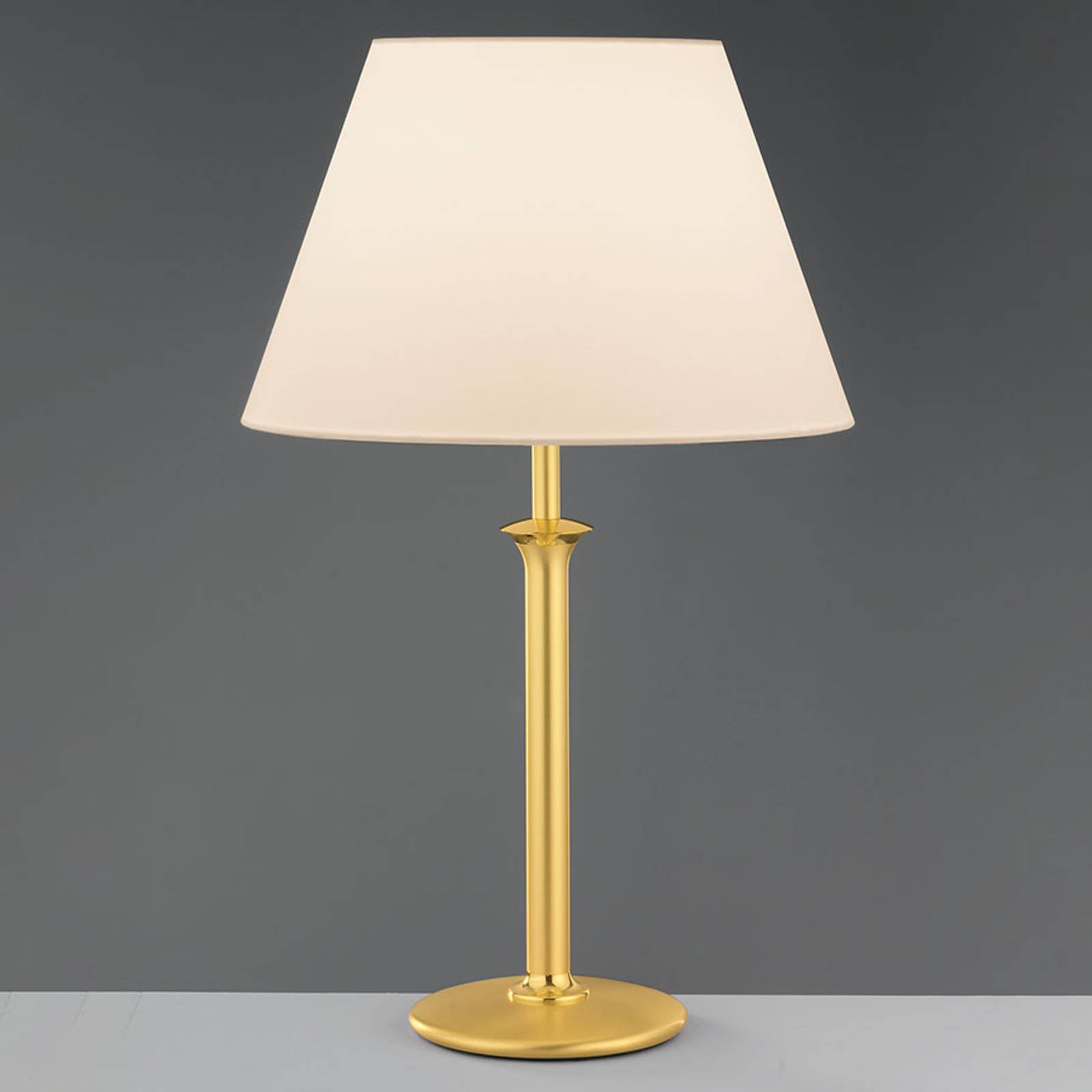 Chintz-bordlampe Royce, 57 cm, krem