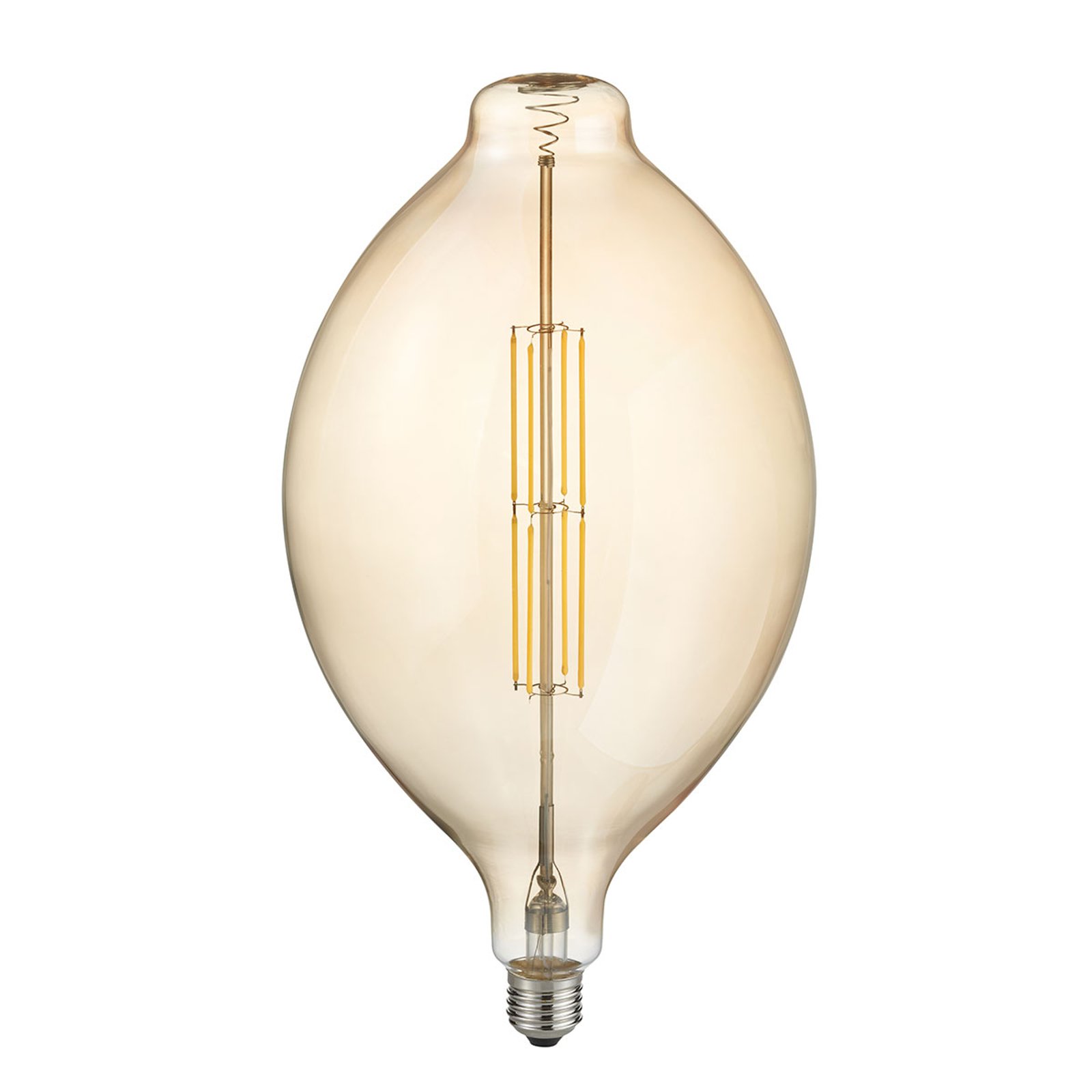 LED-pære E27 8 W 2 700 K avlang form amber
