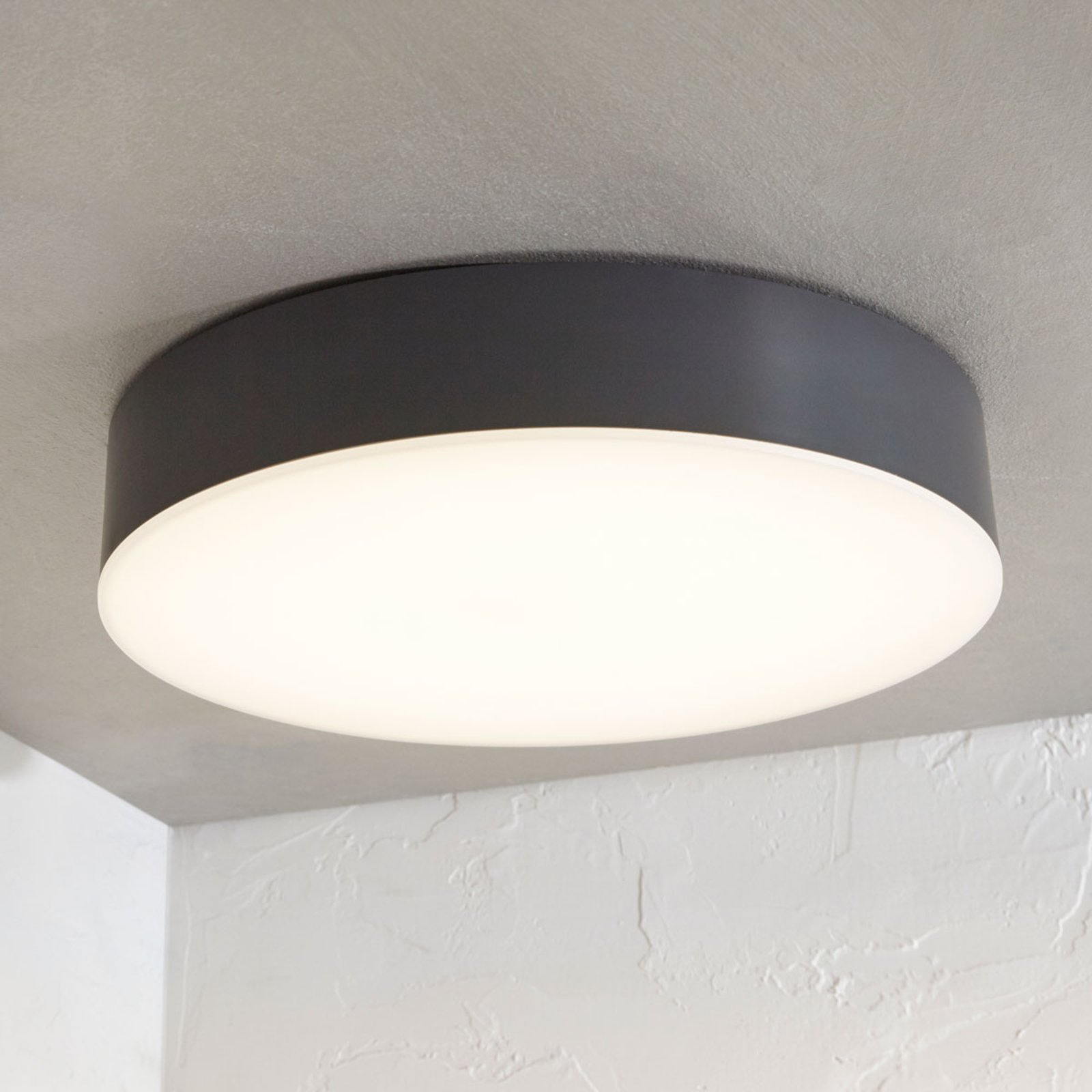 Utendørs LED-taklampe Lahja, IP65 mørkegrå