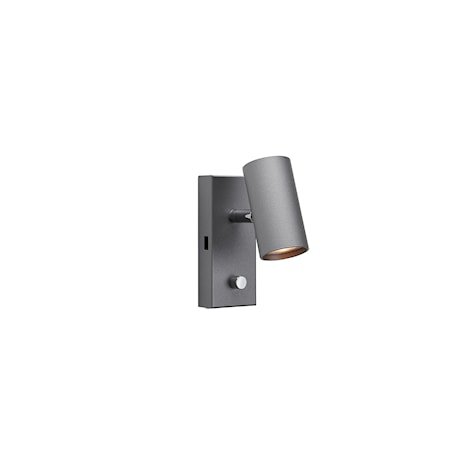 Tyson Vegg USB Venstre Grafitt LED ledning nederst