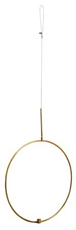 lysestake sirkel til oppheng Ø 52 cm - messing