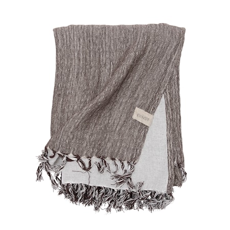 Pledd 170 x 130 cm, brun/beige
