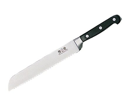 Pluton Brødkniv stål/svart, l: