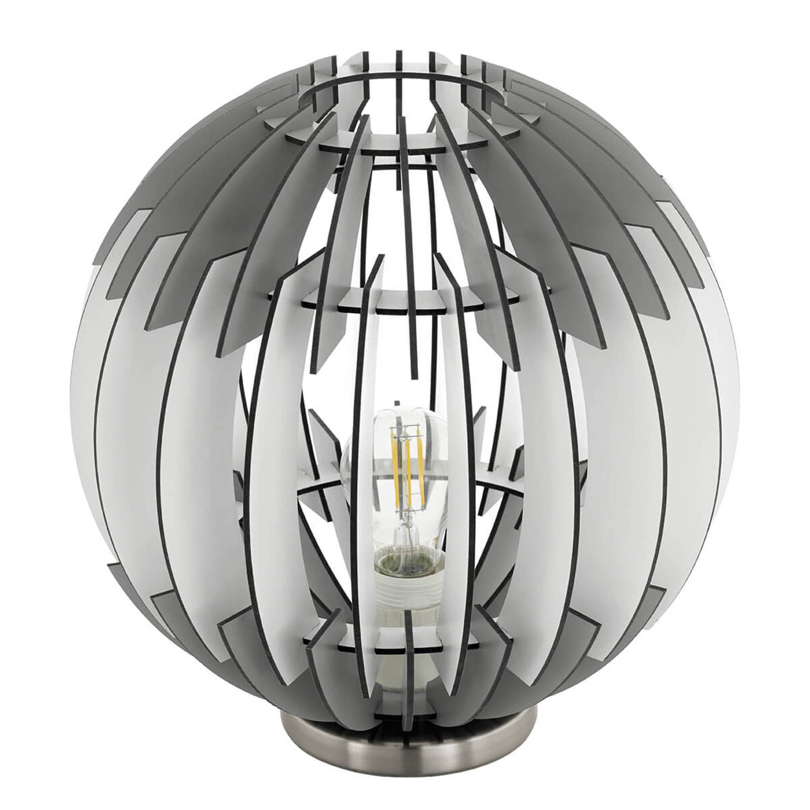 Olmero - trendy bordlampe med lamellskjerm