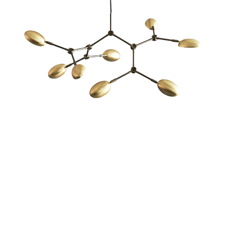 Drop Chandelier Messing Mini