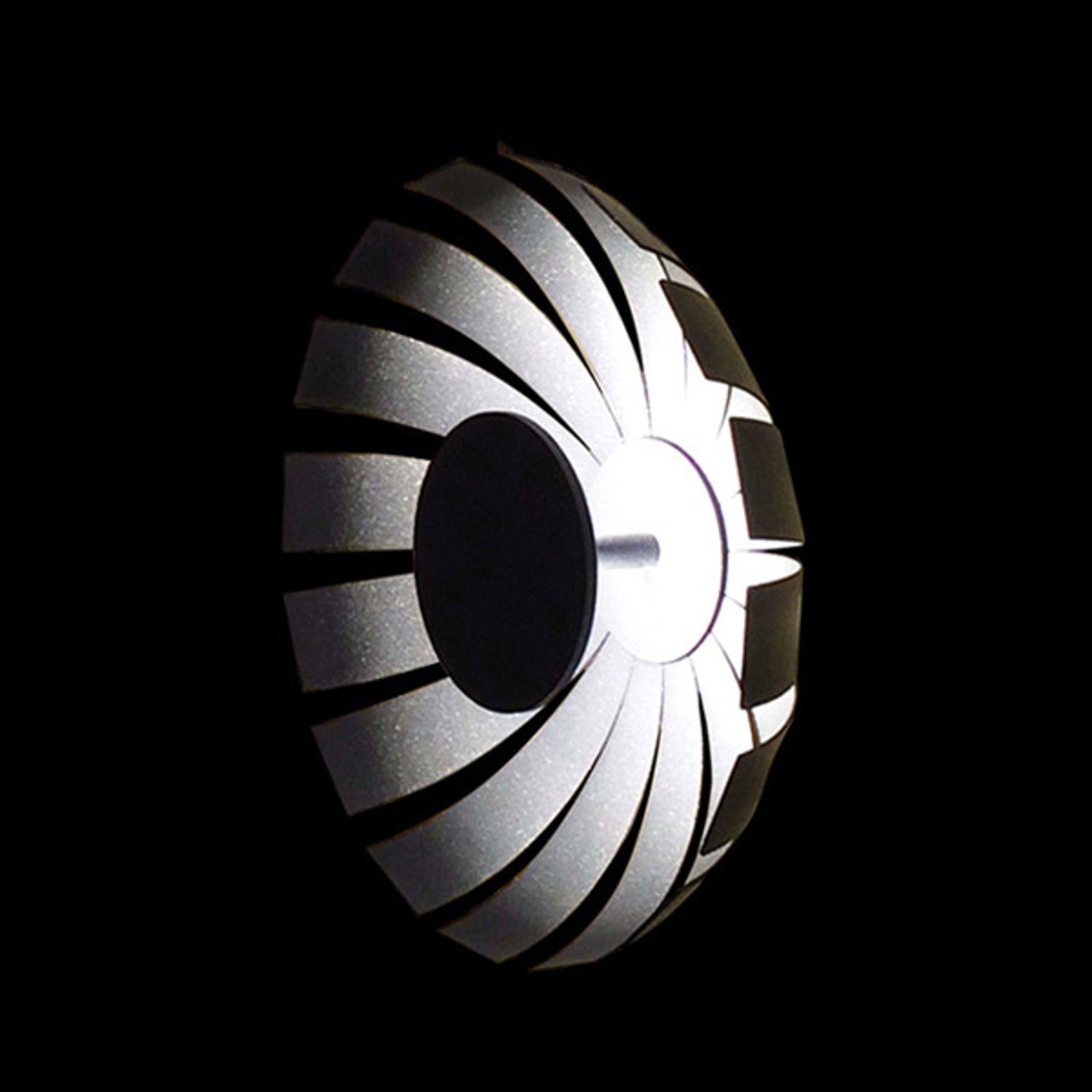 Loto LED-designer-taklampe, antrasitt, 27 cm