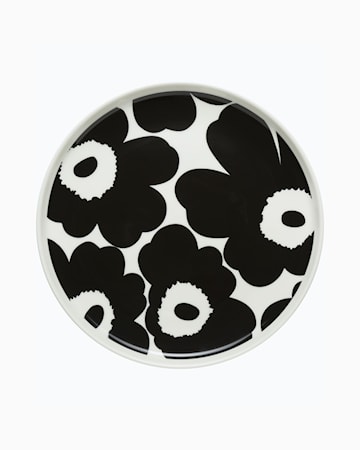 Unikko Tallerken 20 cm Svart