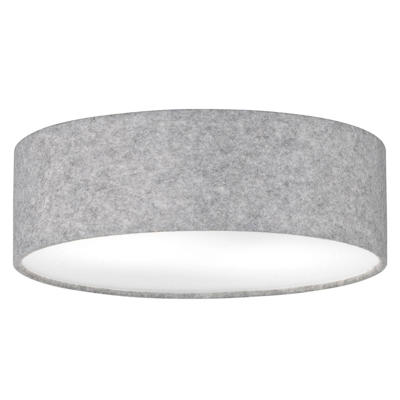 Grå taklampe Balder i filt