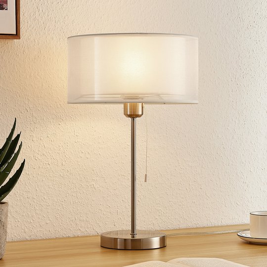 Lindby Taxima bordlampe hvit