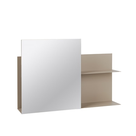 Vegghylle med Speil Svante Beige
