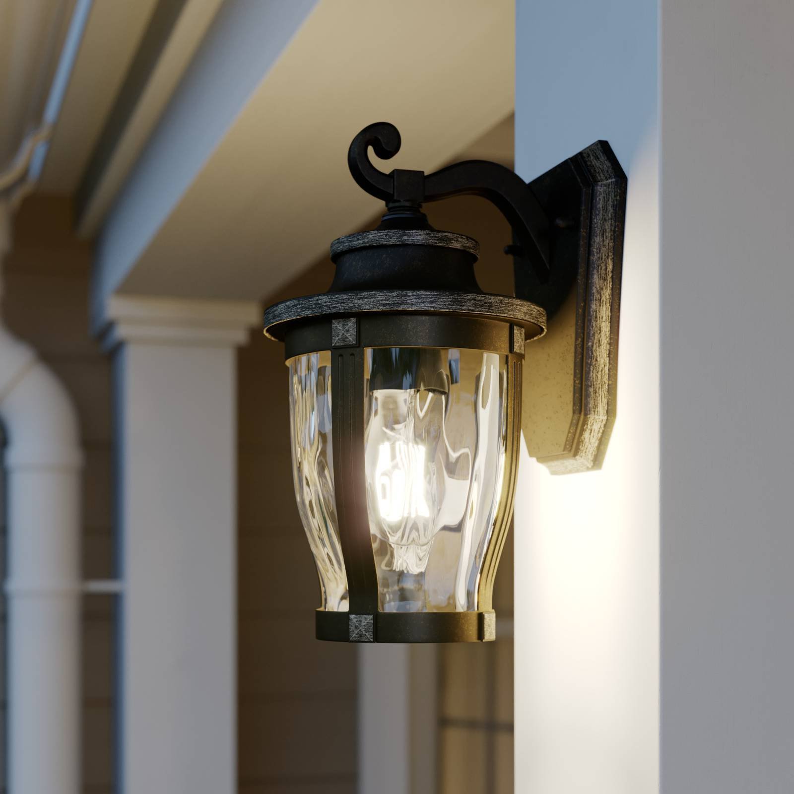 Lindby Philody utendørs vegglampe, 29 cm