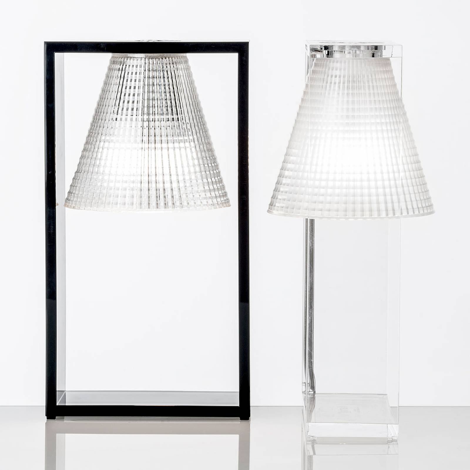 Designer LED bordlampe Light-Air, svart transp.
