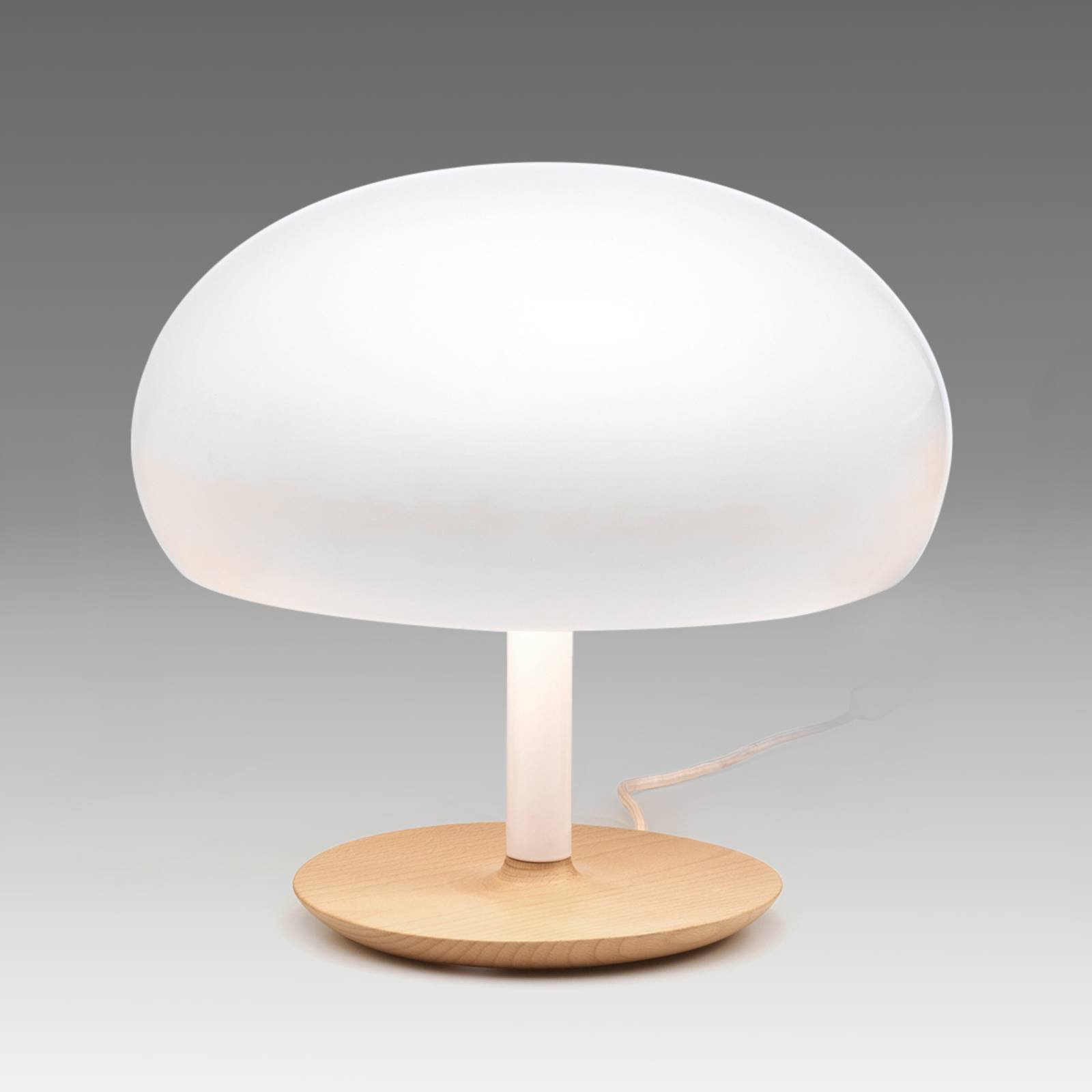 Keramisk bordlampe Aspen i soppform, 35 cm