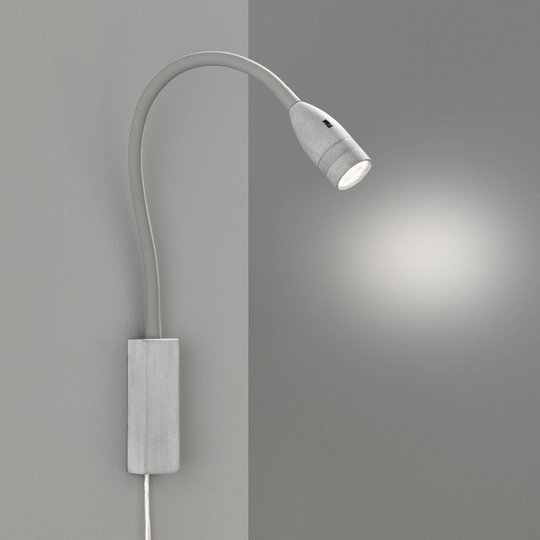 LED-vegglampe Sten med bevegelseskontroll, grå