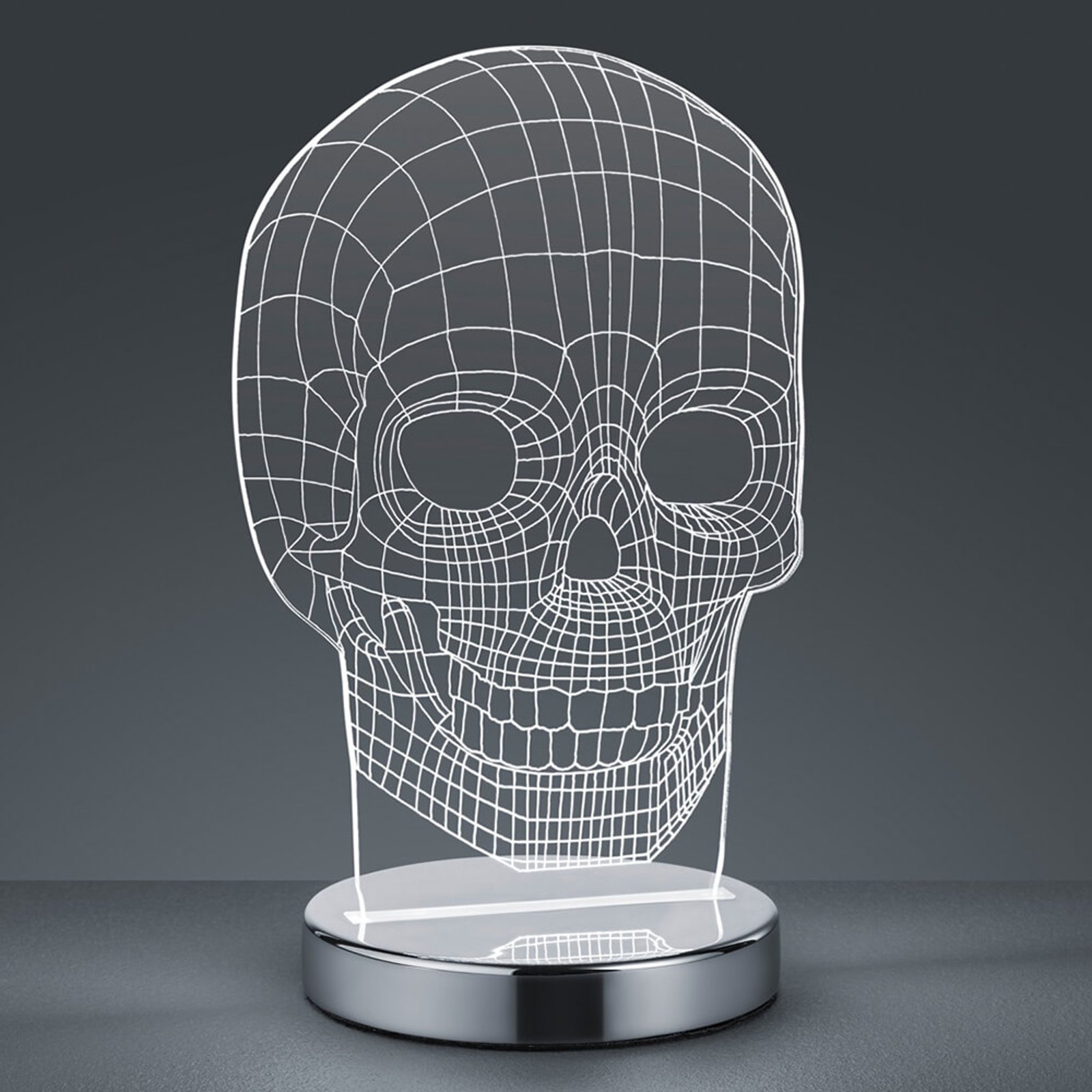 Justerbar farge - LED-bordlampe Skull