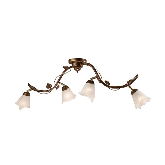 Siena taklampe florentiner-stil buet 4 lk