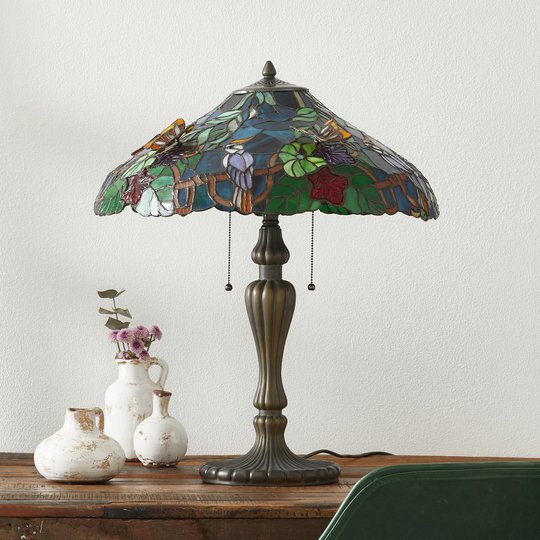 Mesterlig bordlampe Australia, Tiffany-stil