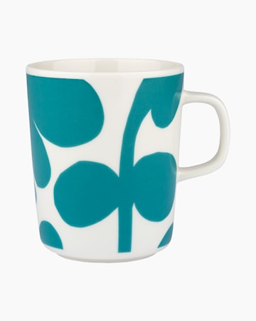 Oiva / Leikko kopp 2,5 dl hvit/teal