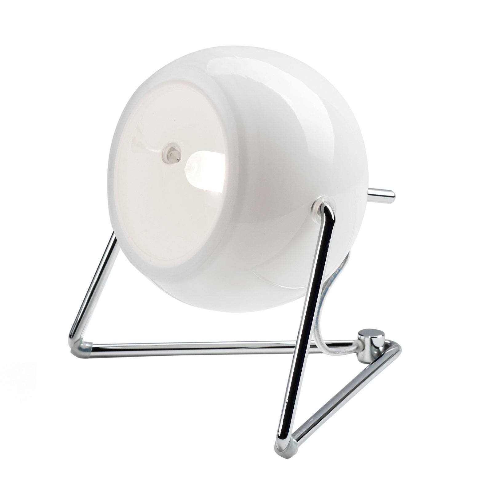 Fabbian Beluga White bordlampe av glass, Ø 9 cm