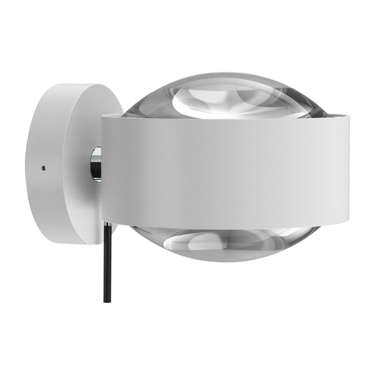 Puk Maxx Wall+, G9, klarelinser, matt hvit / krom