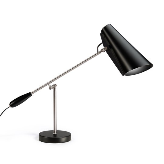 Northern Birdy - bordlampe i svart og stål