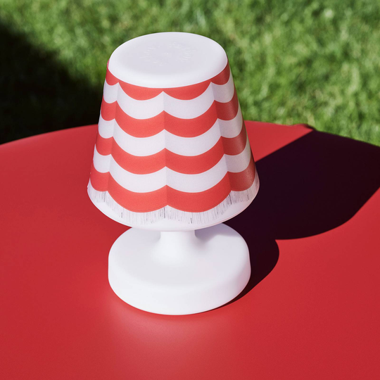 Fatboy Cooper Cappie skjerm, stripe curtain red