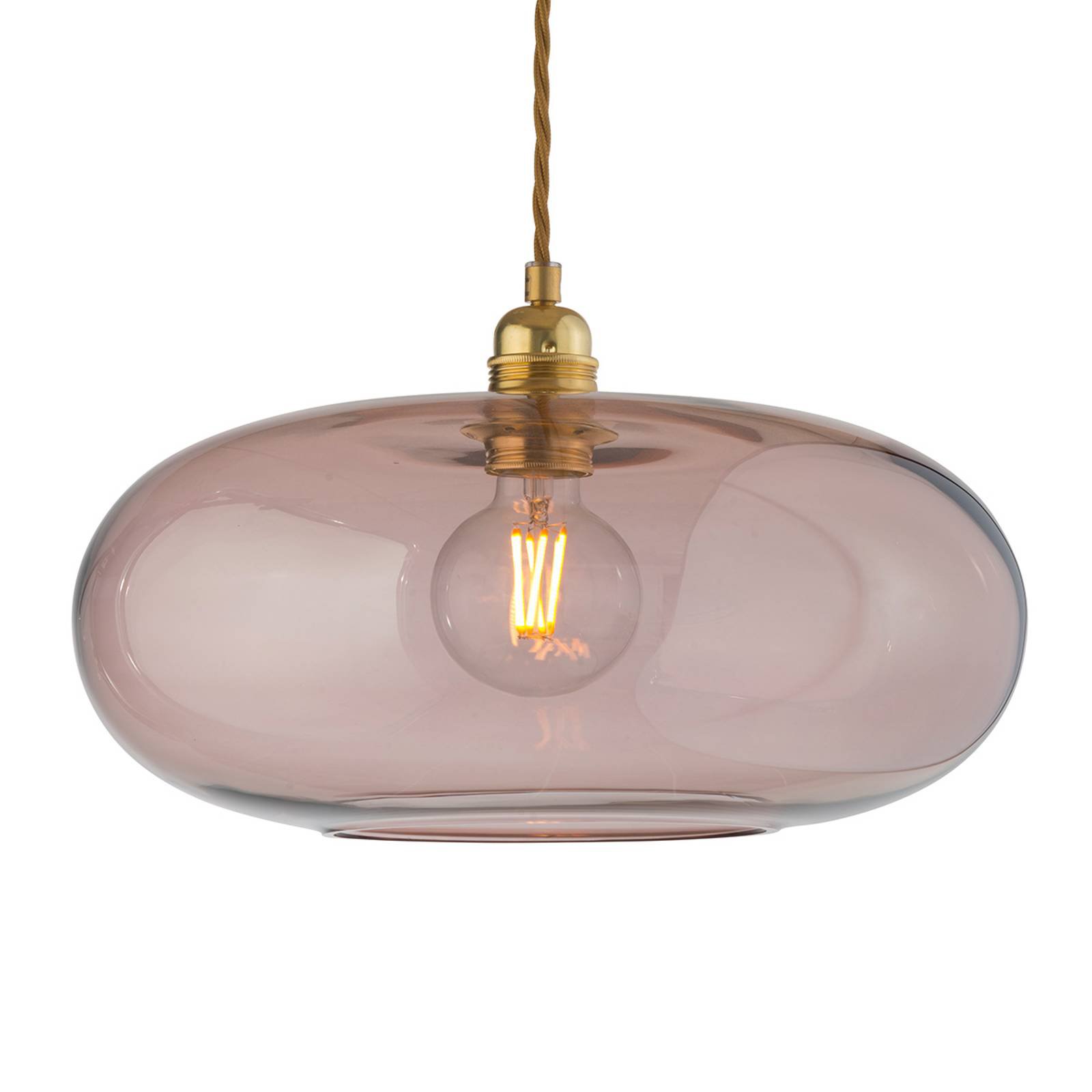 EBB & FLOW Horizon pendellampe rosé-brun Ø 36 cm