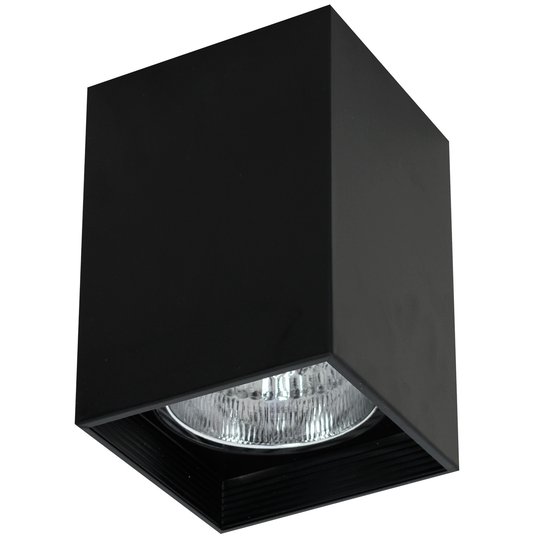 Takspot Downlight square svart, bredde 11,5 cm