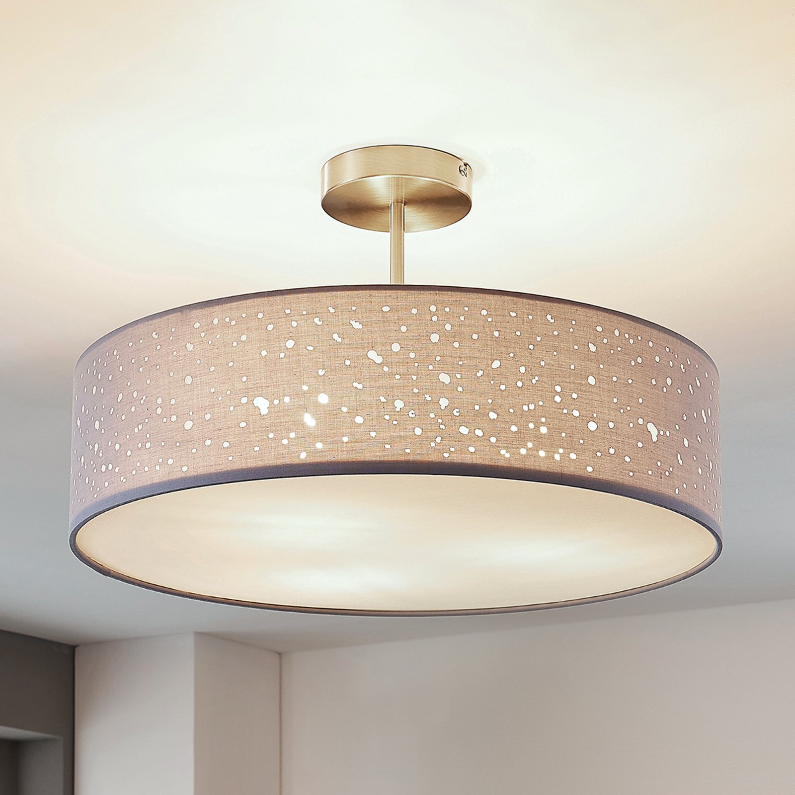Taklampe Umma med avstand, grå