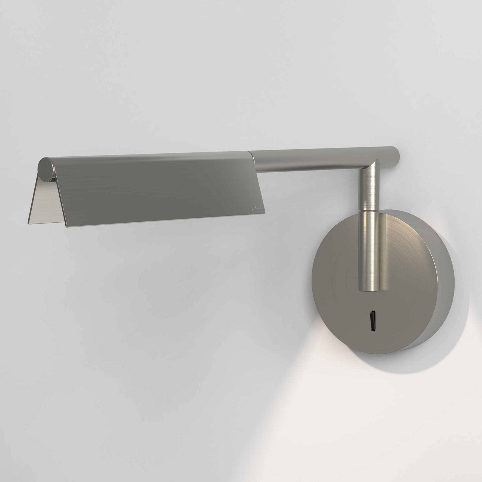 Astro Fold LED-vegglampe med bryter, matt nikkel