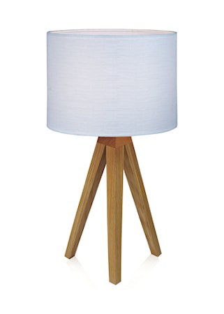 Kullen Bordlampe Eik/Hvit 22,5 cm