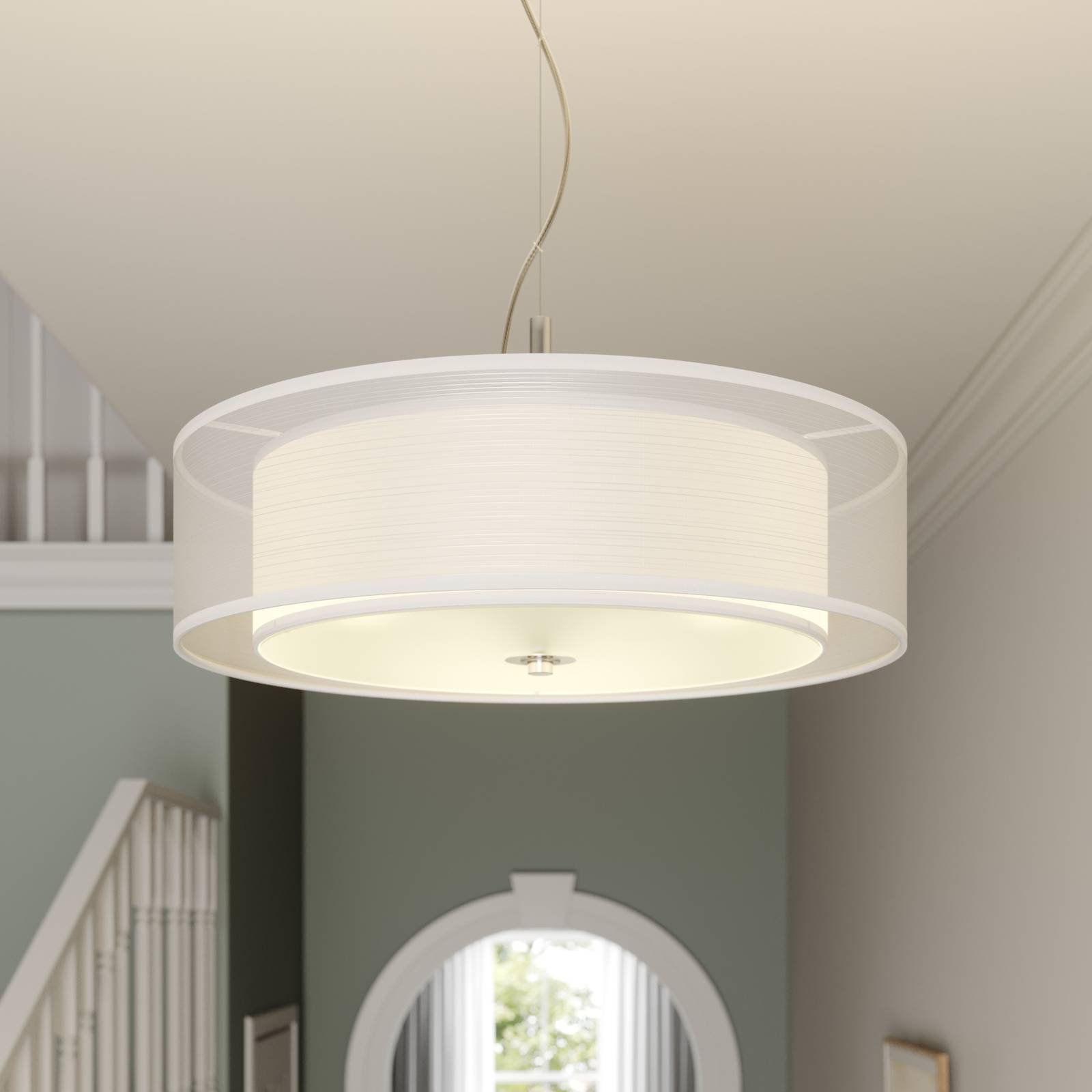 Tekstilpendellampe Pikka med LED