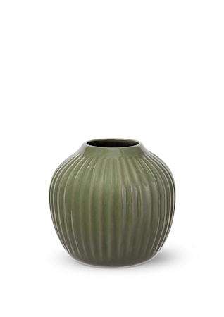 Hammershøi vase 13 cm, mørkegrønn