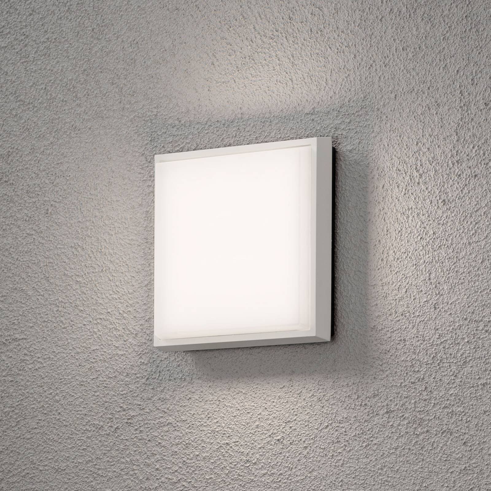 Cesena utendørs LED-vegglampe, kvadratisk