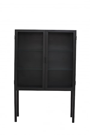 Displaykabinett 167x110 cm - Svart
